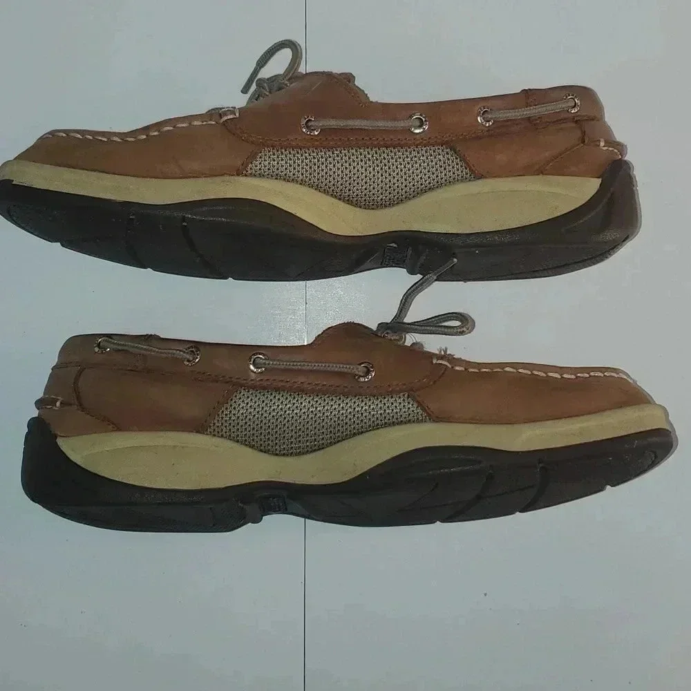 Sperry Intrepid 2 Eye Boat Shoe Moc Silhouette Dark Tan Sz 11.5 M Mens